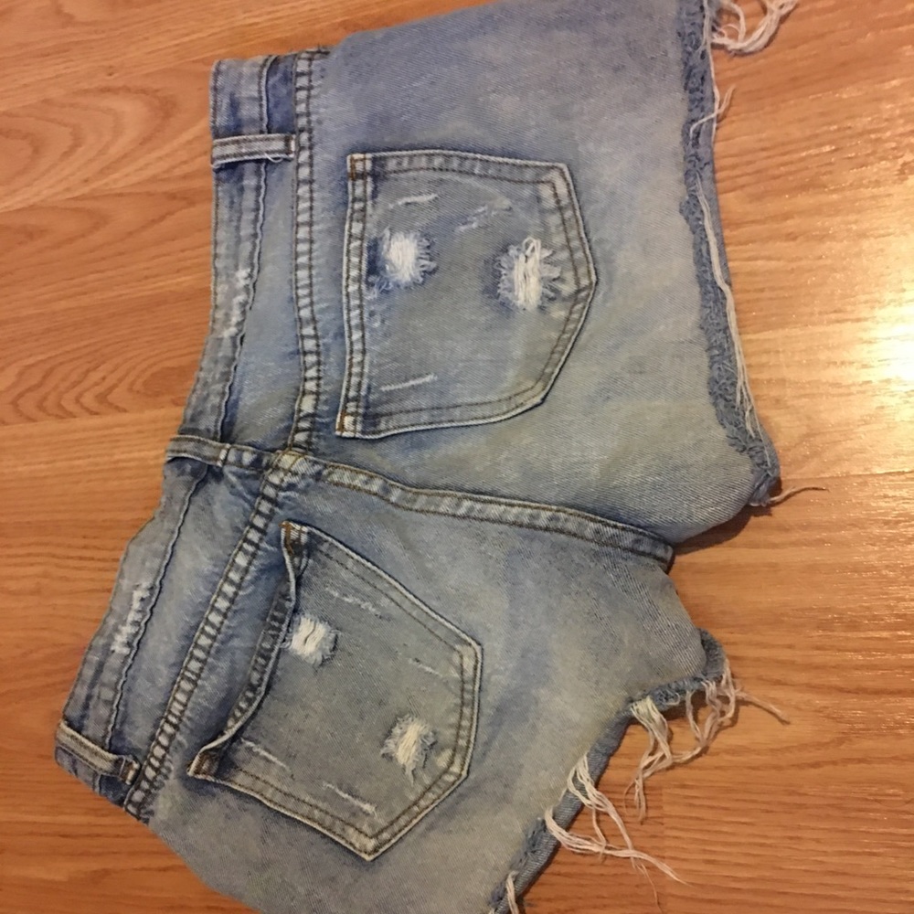 Angels Kiss High Rise distressed booty shorts